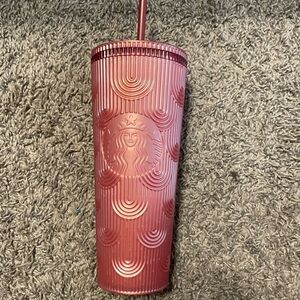 Starbucks Red Tumbler with Straw